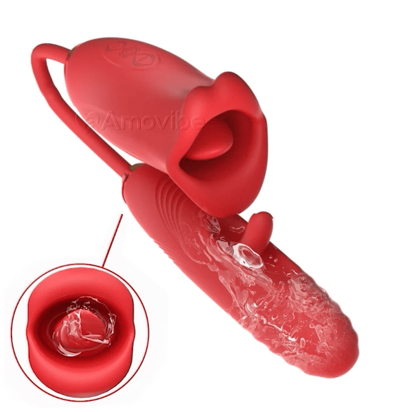 Thalia Pro+ G Spot Flapping Vibrator with Kissing Function & Vibrating Tongue